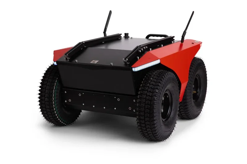 Husarion Lynx compact outdoor AMR from multiple angles and configurations